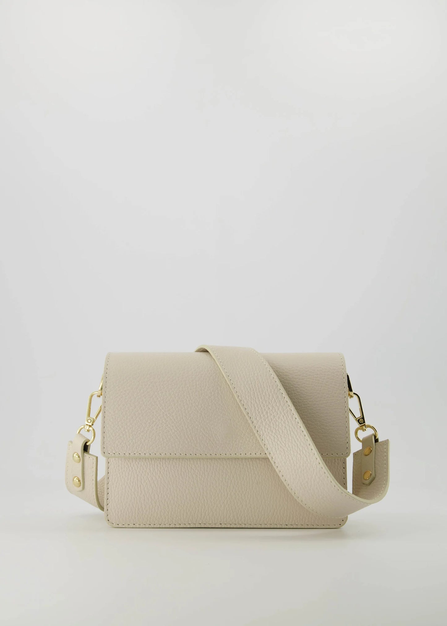 Leren crossbodytas Alicia - ecru 