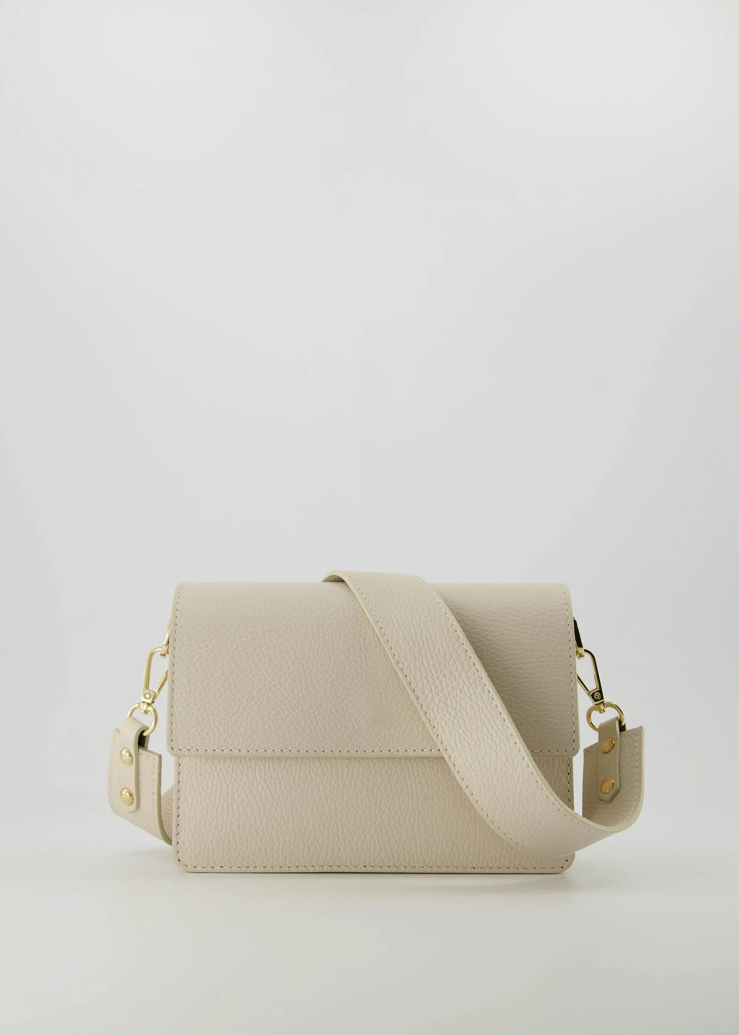 Leren crossbodytas Alicia - ecru 