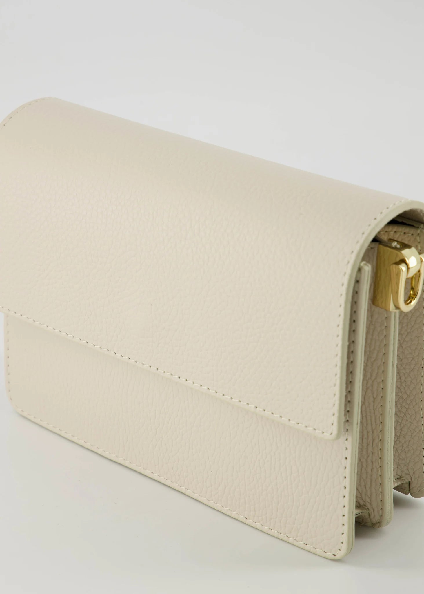 Leren crossbodytas Alicia - ecru 