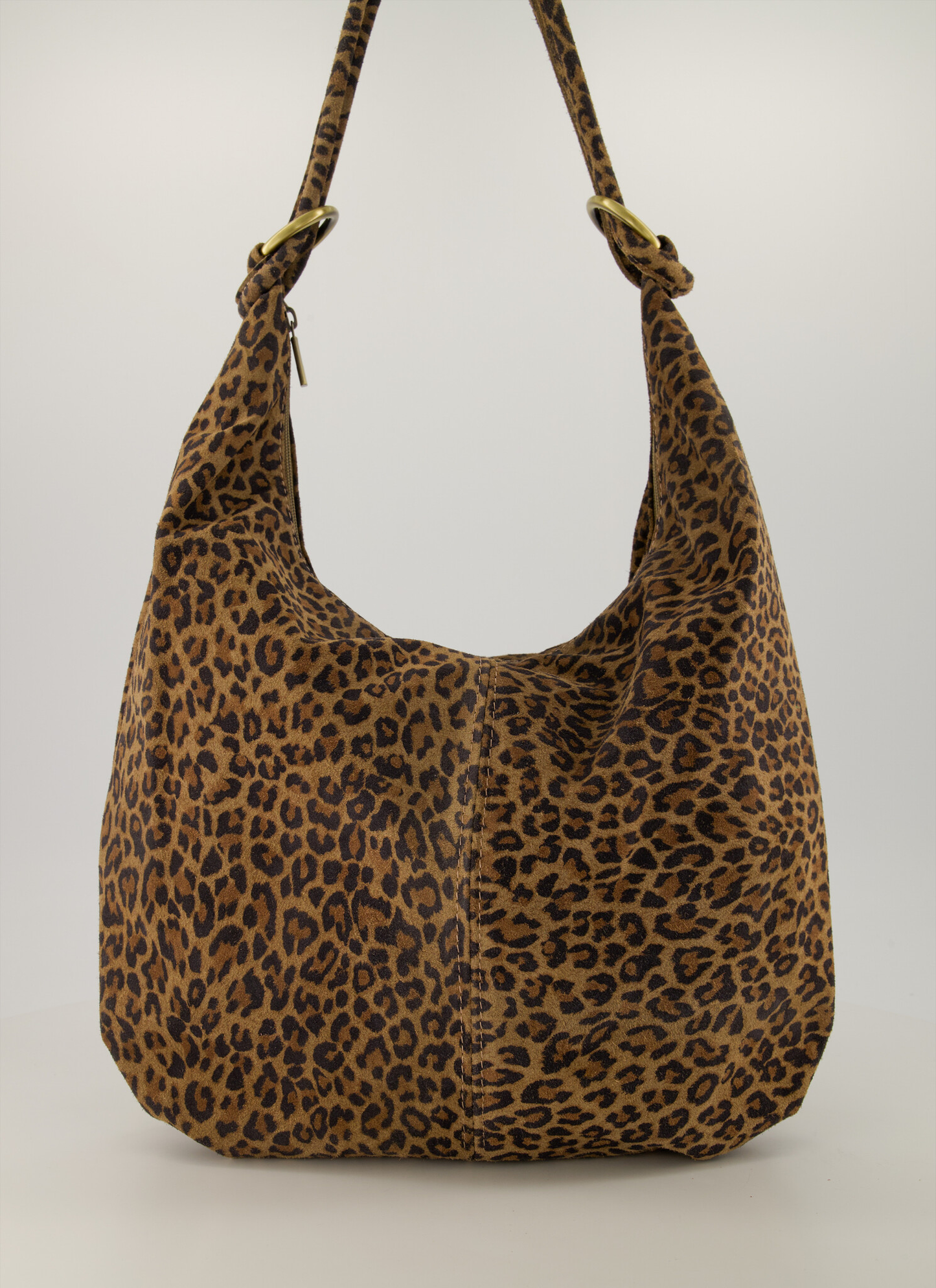 Suede schoudertas Suez - luipaard